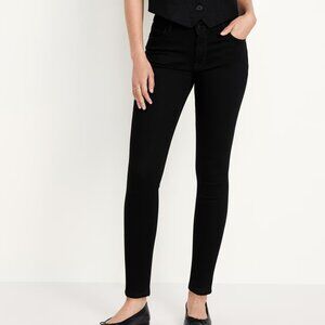 Old Navy | Mid-Rise Built-In Sculpt Never-Fade Rockstar Super Skinny Jeans | 14